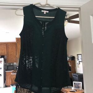 Dark green tank